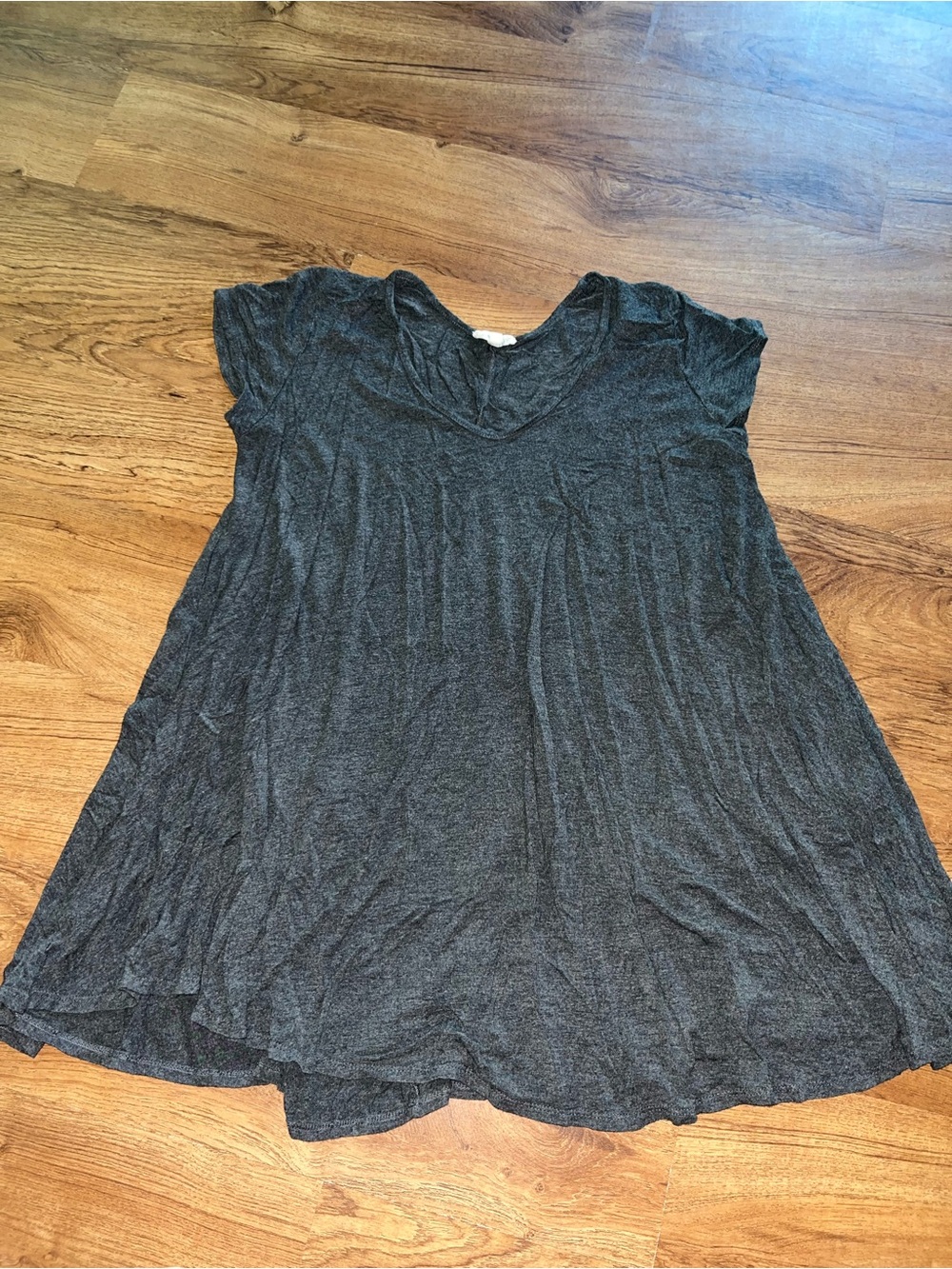 Rolla Coster Women Large Gray Flowy Shirt blouse